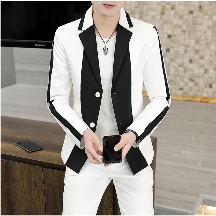 Áo vest, áo vest nam phối màu phong cách hàn quốc cực chất và sang chảnh, có đệm 2 vai lên phom chuẩn đẹp - H56