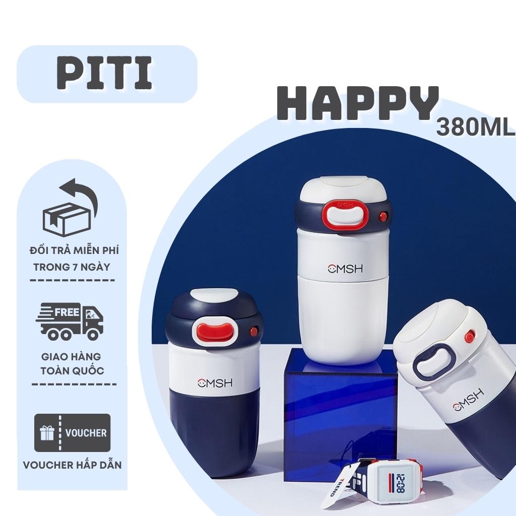 Ly nước giữ nhiệt PITI cốc giữ nhiệt 380ml thiết kế cao cấp sang trọng tặng kèm hộp quà