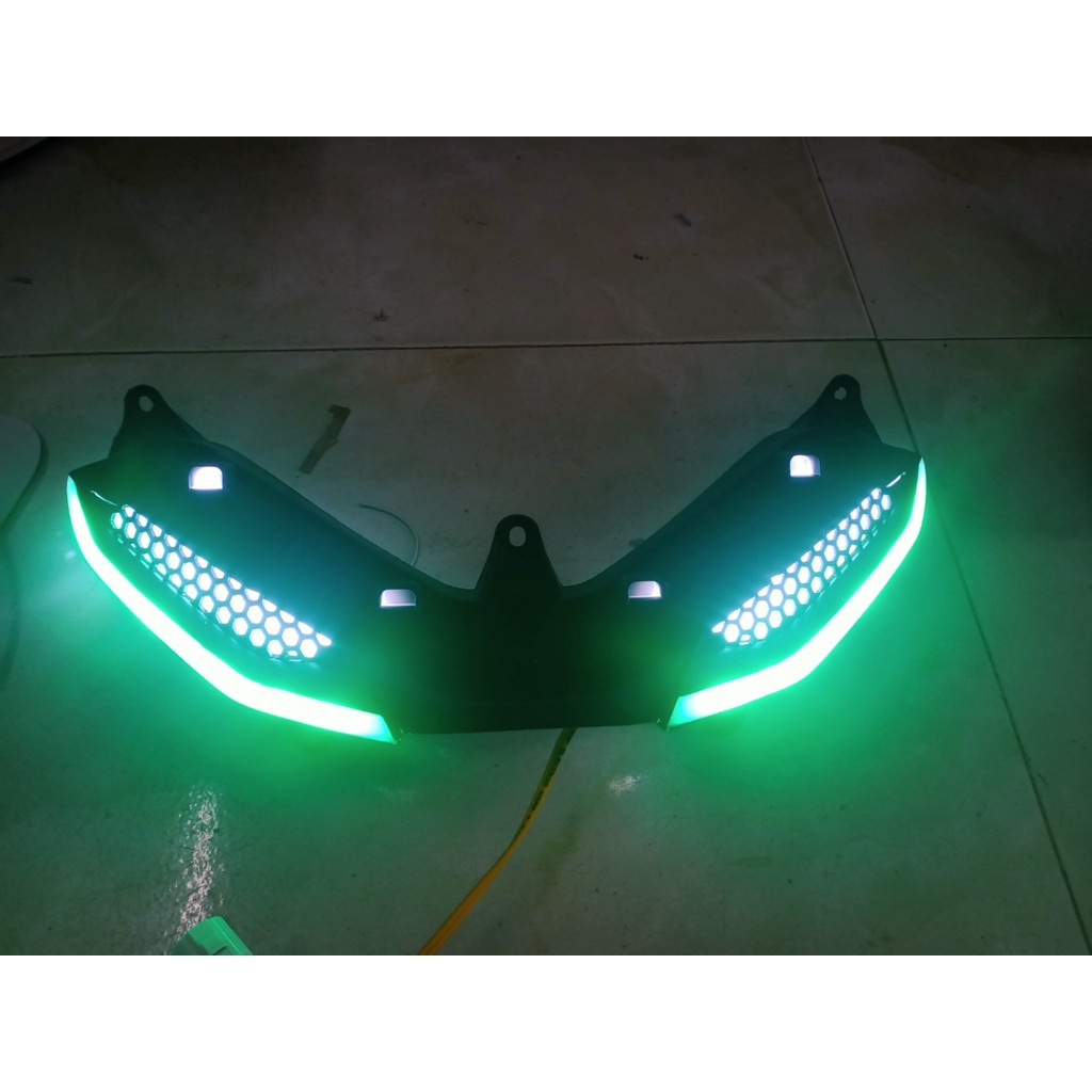 Bộ demi lưới vien led 1 màu rac câm nhu zin gắn exciter 150