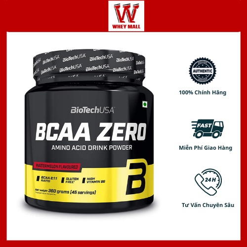 Phục Hồi Cơ Tăng Sức Bền BCAA Zero BiotechUSA 350g - Bổ Sung Amino Acid 40ser