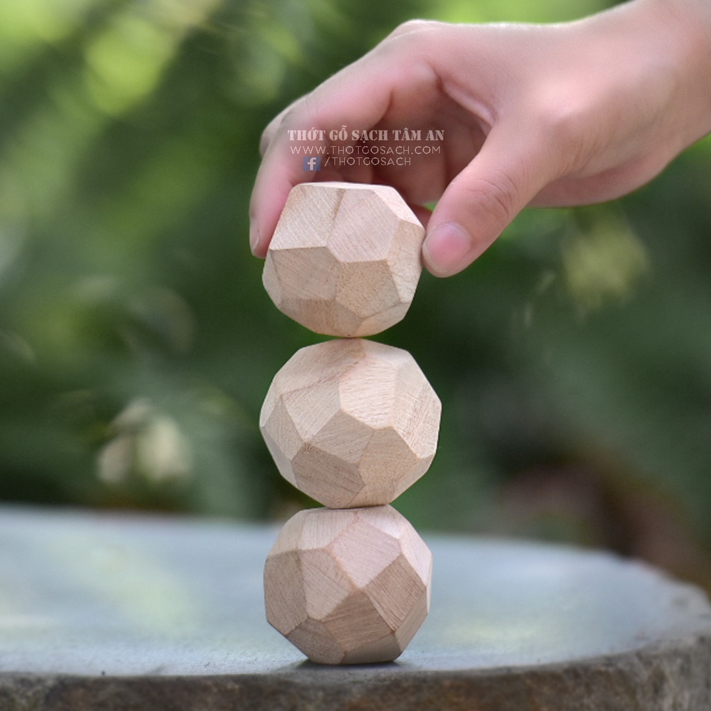 Giá Sỉ: Bộ 3 Viên Gỗ Tumi Ishi