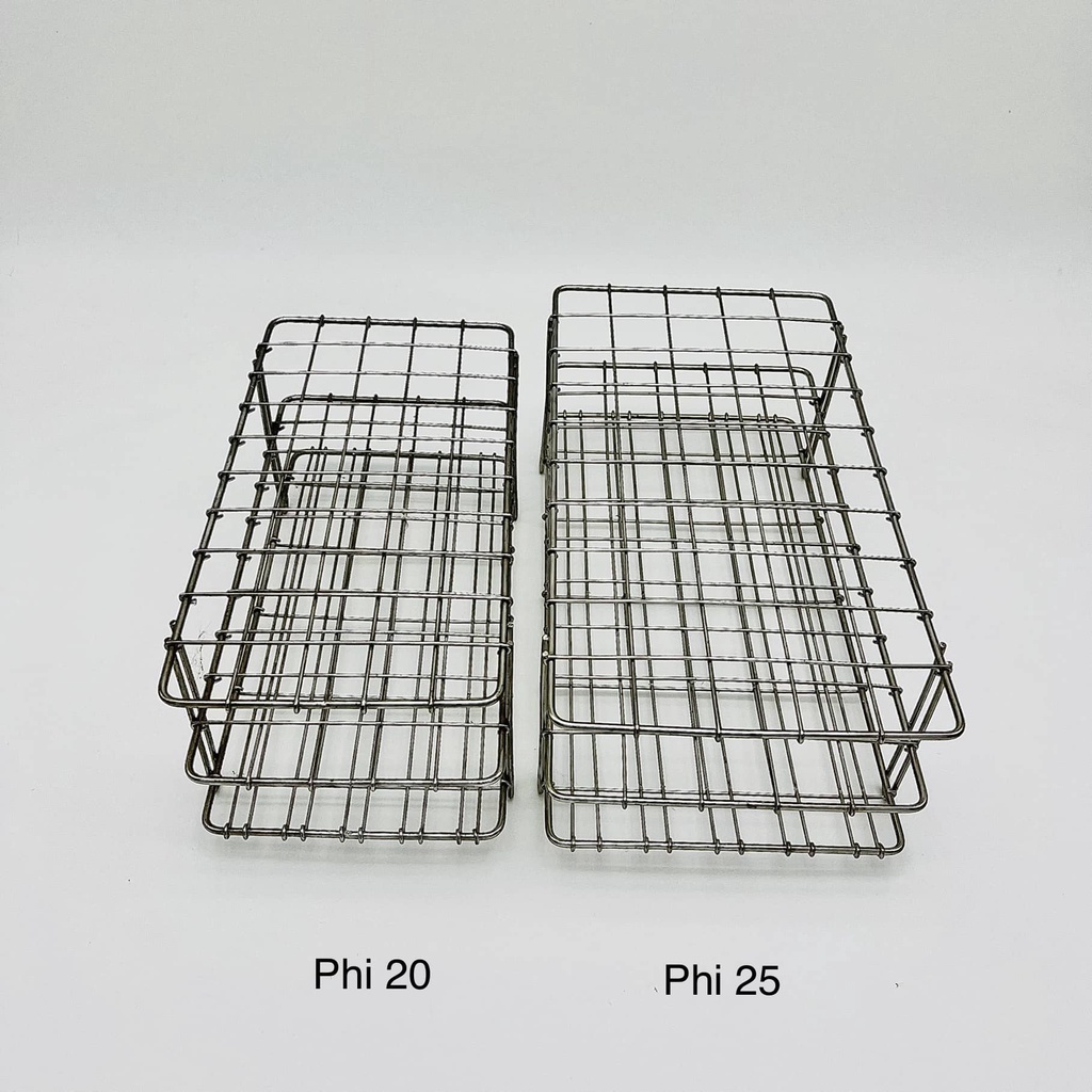 Giá đỡ ống nghiệm inox (phi 20/phi 25)