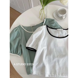 Áo pull croptop tay bồng (3036)