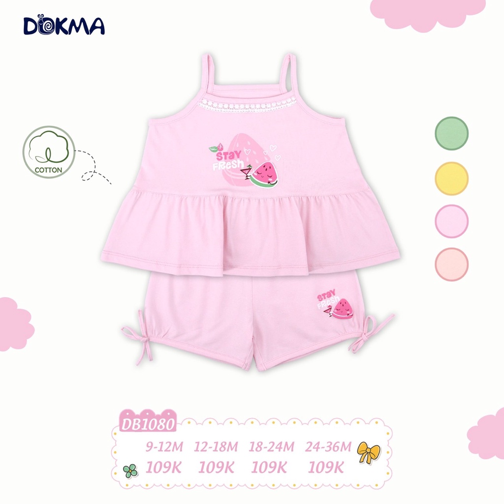 🌶 🌶 🌶  Bộ hai dây cho bé gái hãng Dokma DB1080