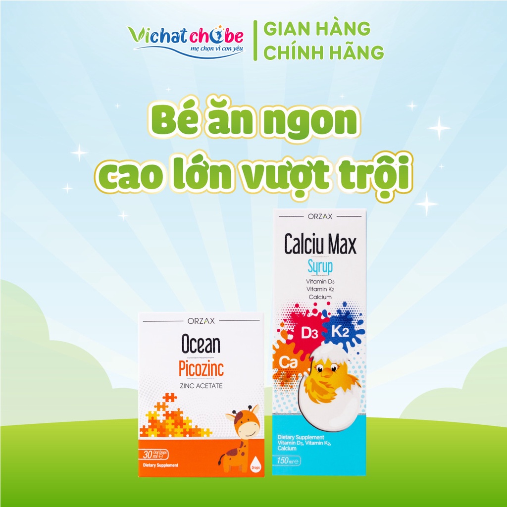 Combo Kẽm + Canxi giúp trẻ ăn ngon, tiêu hóa tốt, phát triển chiều cao, xương răng chắc khỏe