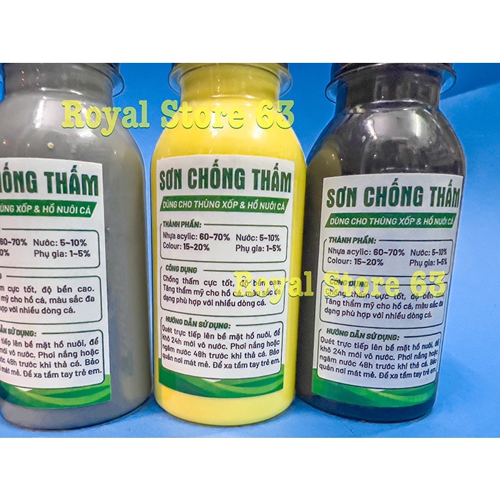 Sơn chống thấm cho thùng xốp