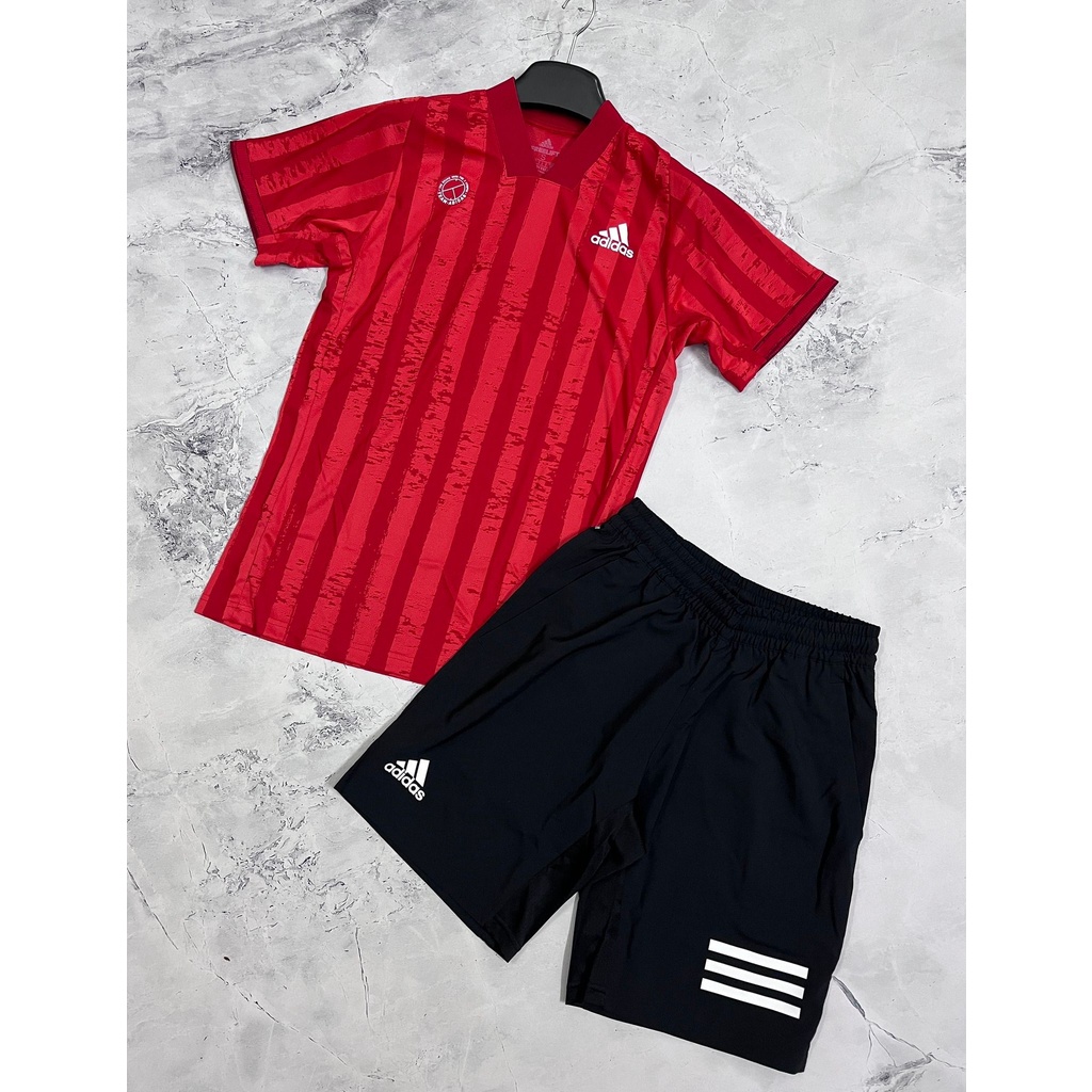Set Adidas Tennis Áo & quần đều chất poly vải mềm, nhẹ , có lỗ thoáng khí & vải thấm hút mồ hôi sẵn size XL á