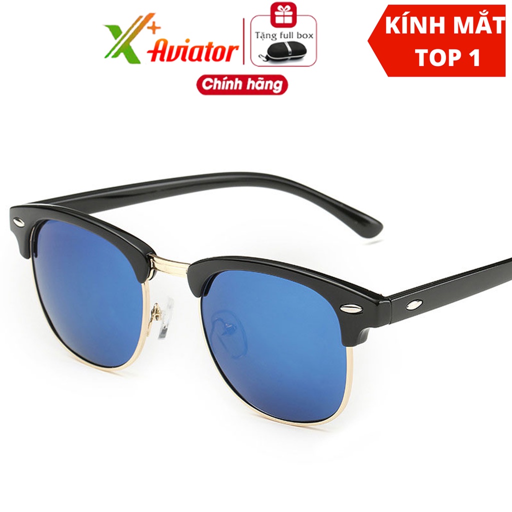 Kính mát thời trang Nam Nữ mắt Vuông tròng kính Palaroid phân cực Chống Chói chất liệu magie AviatorPlus - A3016