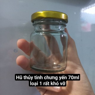 Hũ thủy tinh chưng yến 70ml