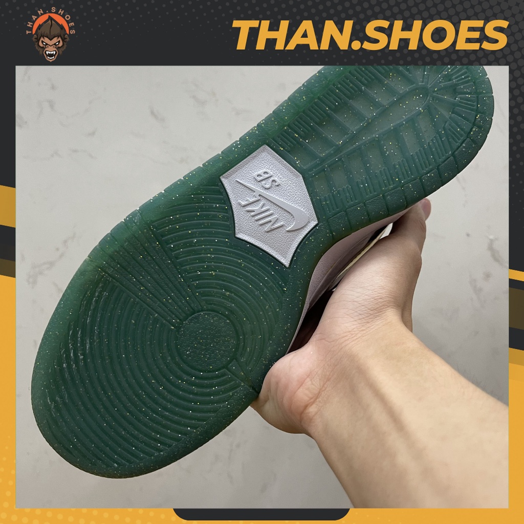 Giày SB Dunk Low Sean Cliver Holiday Special, SB Xanh Móc Vàng - Than.Shoes