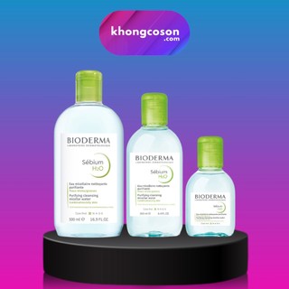Nước Tẩy Trang Bioderma Xanh Da Dầu Mụn Hỗn Hợp Sebium H2O Micellar Water 500ml 250ml 100ml - Khongcoson