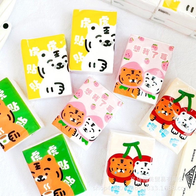 Gói Khăn Giấy Ăn Bỏ Túi Mini Mềm Mại Siêu Dai Dễ Thương