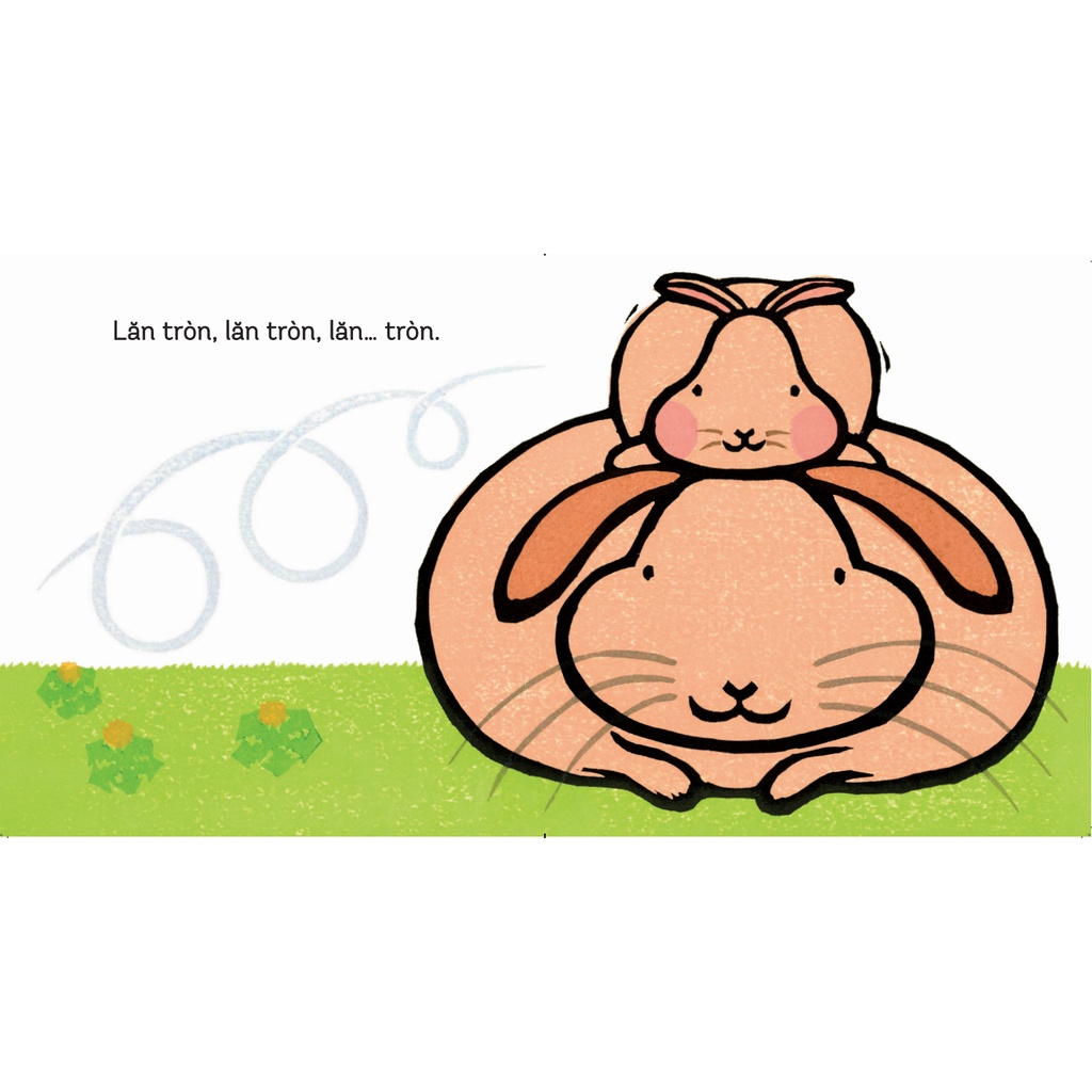 Sách Ehon cho bé 0 2 tuổi - Lăn tròn, lăn tròn! (Tranh truyện ehon Nhật Bản cho bé) | BigBuy360 - bigbuy360.vn
