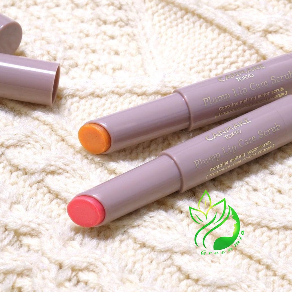 Son Tẩy Tế Bào Da Chết Môi Canmake Tokyo Plum Lip Care Scrub 2g Đủ 3 Màu Clear Pink Mikan Yellow