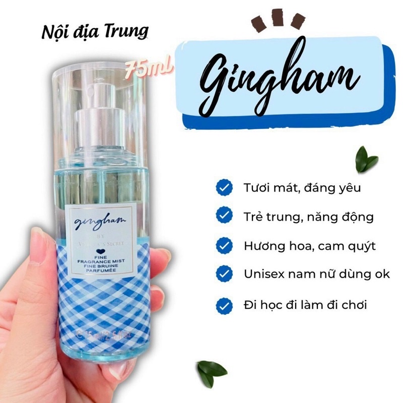 B8 Nước Hoa Nữ Xịt Thơm Body Mist 75ml Nội Địa Trung Vinecya’s Siêu Thơm, Hương Nhẹ Nhàng, Tươi Mát, Cuốn Hút Kiêu Sa