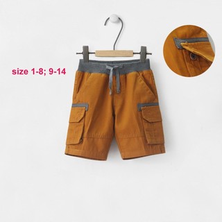 Quần lửng kaki viền xám túi hộp