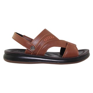 Sandal đế bằng nam Bita's SUM.108 (Đen + Nâu + Vàng bò)