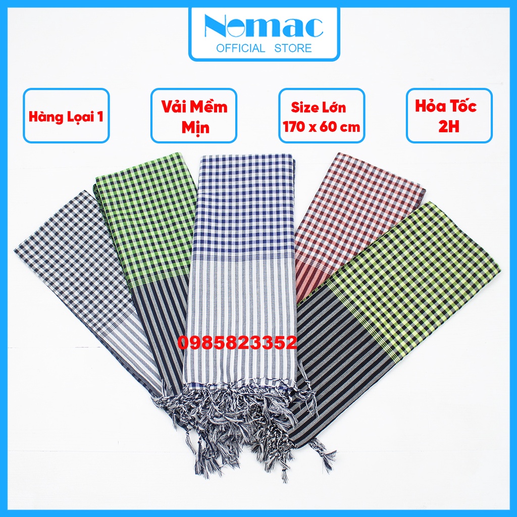 Khăn rằn Nam bộ - Campuchia size lớn 170x60cm/ Khăn đi phượt Nomac - Vải dày mềm mịn/ MÃ N01N N57 N61 N63 N56