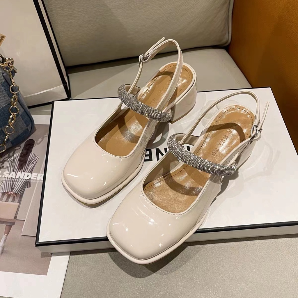 Giày cao gót Giày nữ Mary Jane dép sỏ ngón nữ đế cao