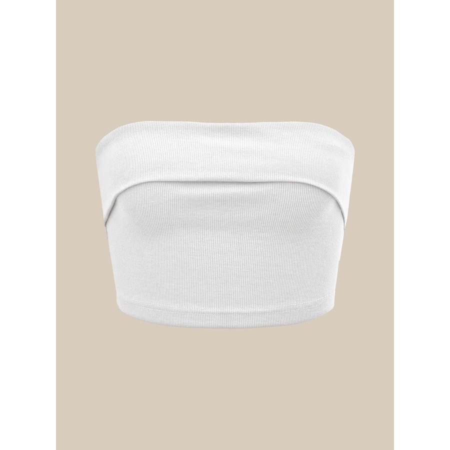 Áo croptop quây ngang JUNE.SG Áo quây không mút ngực ôm body Tube Top D008