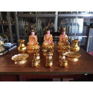 Bình Hoa Thờ Cúng Kim Sa Vàng