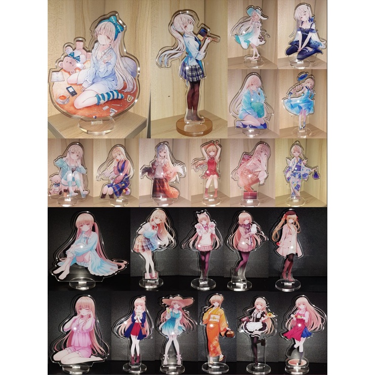 Tượng Mica mô hình Standee Mica Acrylic nhân vật Shiina Mahiru - Thiên sứ nhà bên