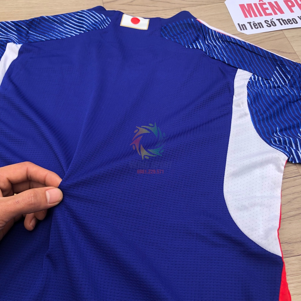 Bộ Quần Áo Bóng Đá Đội Tuyển Nhật Bản 2023 Màu Xanh Vải Thái Có In Tên Số Theo Yêu Cầu