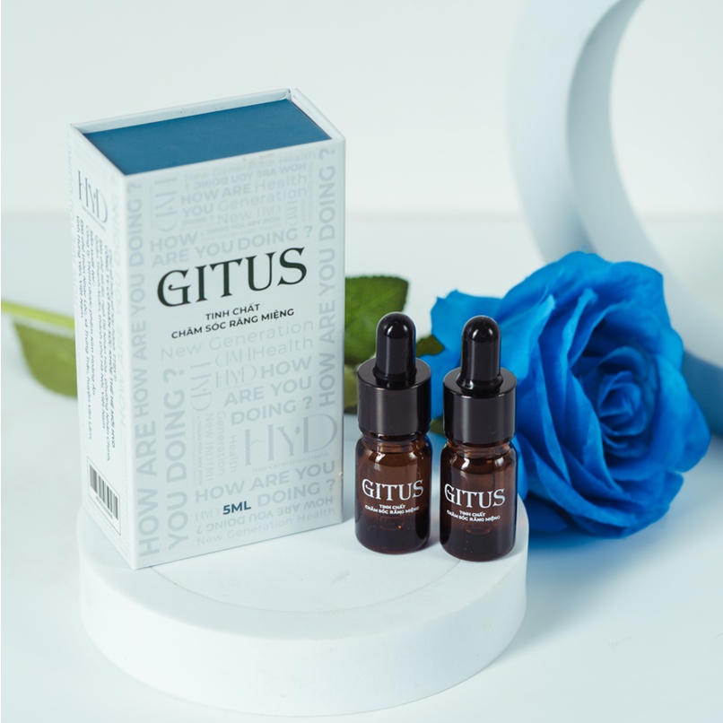 Tinh Chất Răng Miệng Gitus - Serum hỗ trợ điều trị Viêm lợi, Viêm nướu, Ê buốt, Đau nhức răng, Chảy máu chân răng