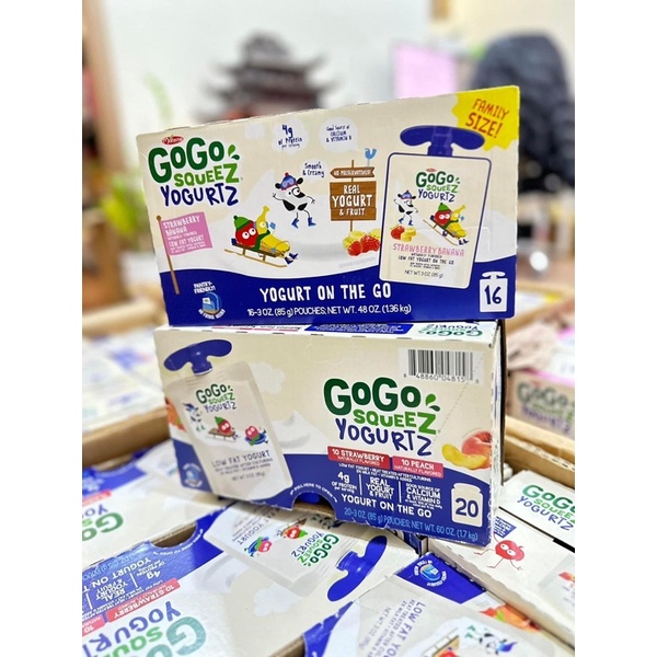 SỮA CHUA  GOGO SQUEEZ MỸ CHO BÉ