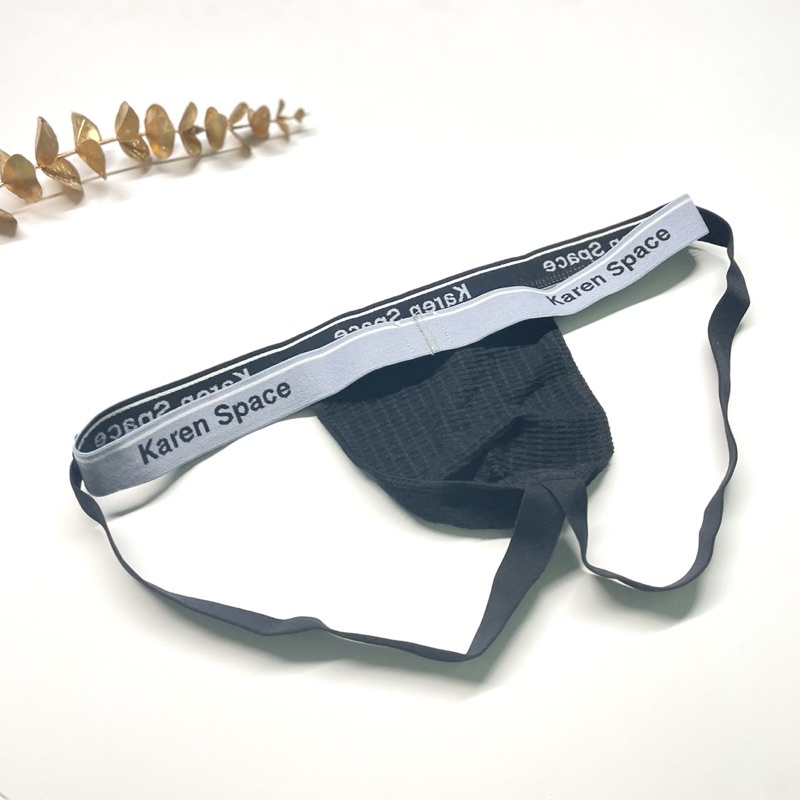 Quần lót nam Jockstrap thun màu đen size M/L