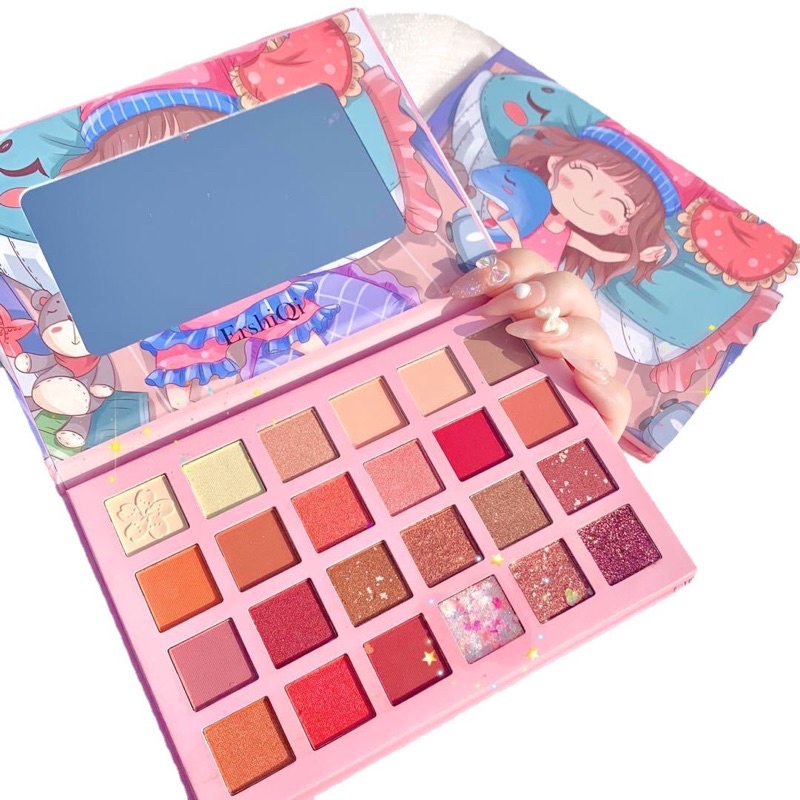Bảng Phấn Mắt Nhũ Lì 24 Ô