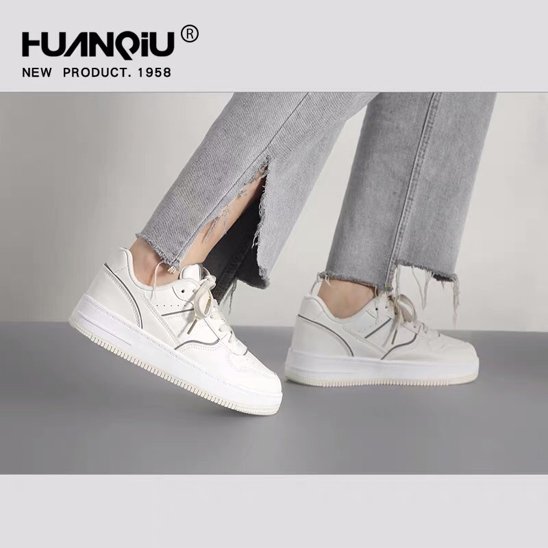 Giày thể thao độn đế HUANQIU cao cấp chính hãng, giày bánh mì nâng chiều cao cho nam nữ 3.5cm