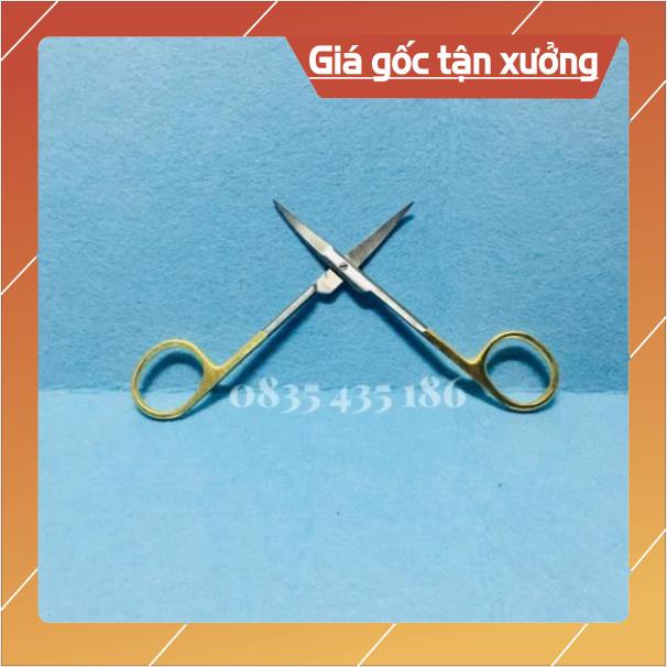 Kéo cán vàng mũi cong nhấn mí cao cấp