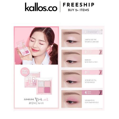 Bộ Phấn Mắt Má Hồng 16 Brand Mini Mini Palette - Kallos Vietnam