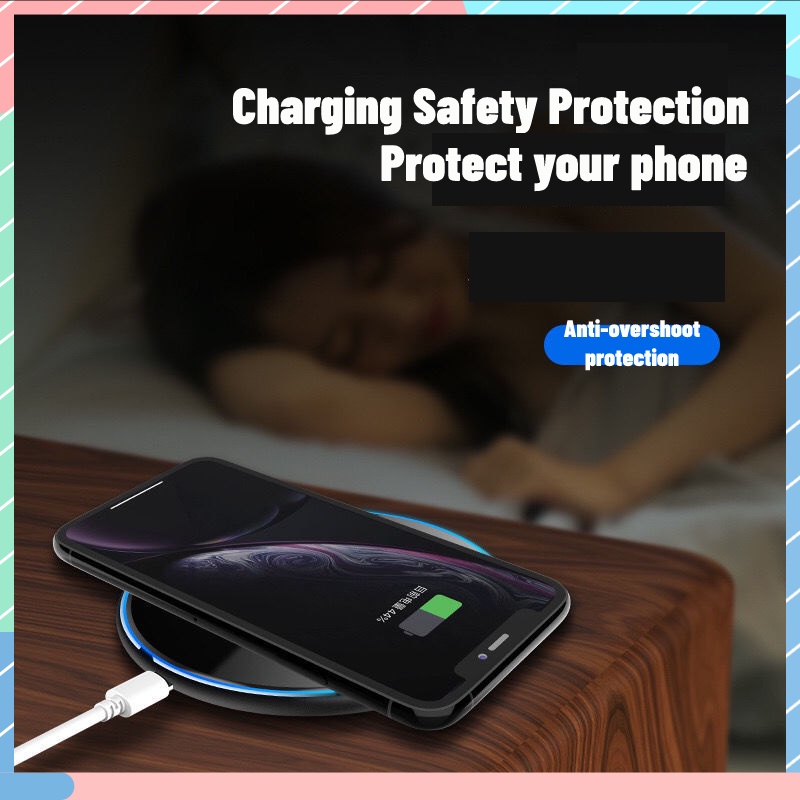 Đế Sạc Nhanh Không Dây 15W Phù Hợp Với iPhone / Samsung / Xiaomi