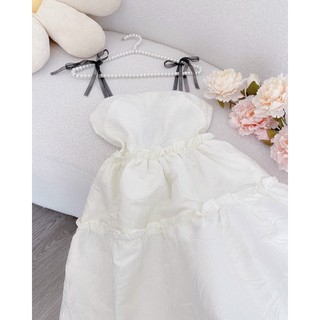 Đầm Gấm Hoa Nổi 2S