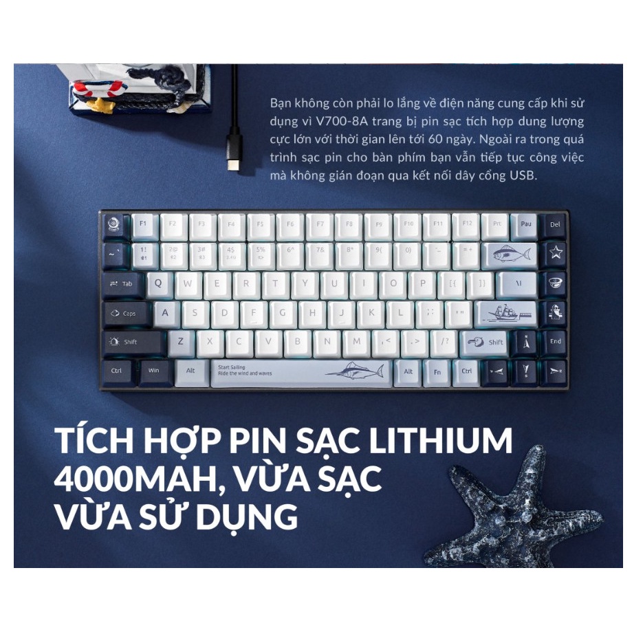 Bàn phím cơ Rapoo MT510PRO Blue light