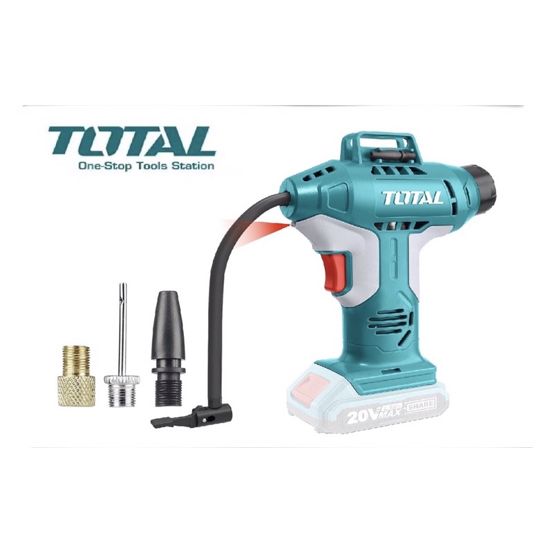 Máy bơm hơi ô tô, xe máy Total TACLI2001 chính hãng TPC phân phối! (body thân máy)