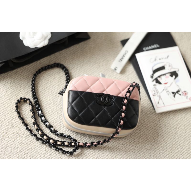 Túi đeo chéo nữ C.N Vanity sz18cm mix màu xinh xỉu