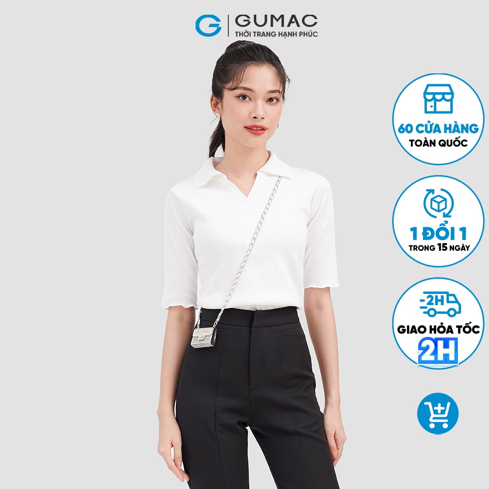 Áo thun kiểu cổ mổ GUMAC LAT0914