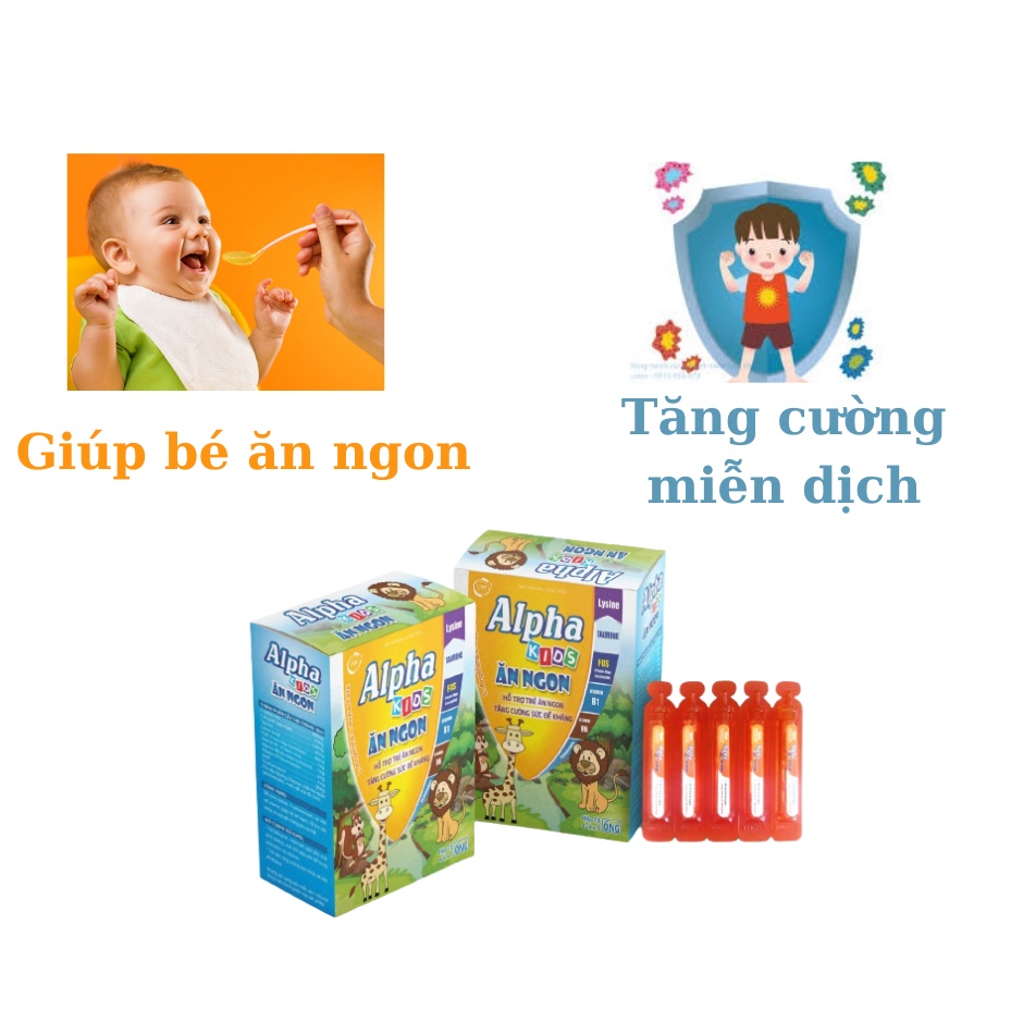 Siro ăn ngon ALPHA KIDS Bổ sung vitamin giúp trẻ ăn ngon