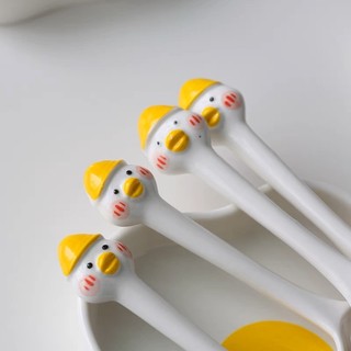 [ORDER]Set muỗng dĩa trứng sứ