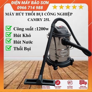 Máy hút thổi bụi gia đình công nghiệp camry dung tích 25l công suất 1200w dọn nội thất ô tô nhà xưởng