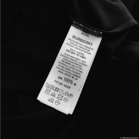 Áo Thun Nam Polo BURBERRY LOGO VÀNG Hàng Cao Cấp Dolamen Vải Hãng Không Xù Không Nhăn