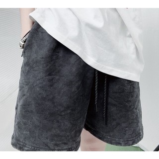 Quần Short thun Wash nam nữ unisex- Quần thun lưng chun