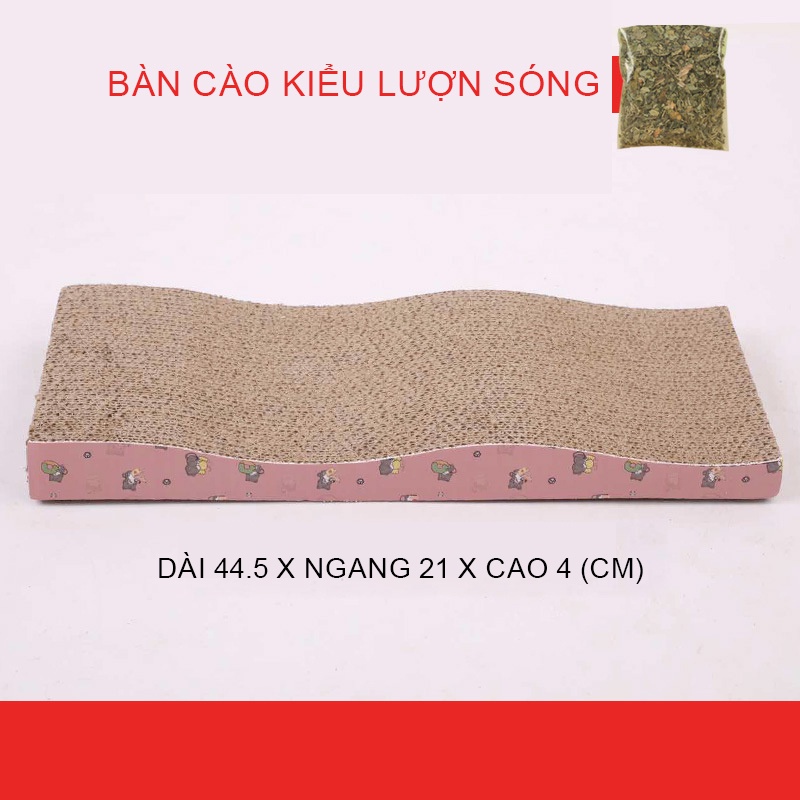 TẶNG CATNIP, Bàn cào móng cho mèo CÓ LỤC LẠC