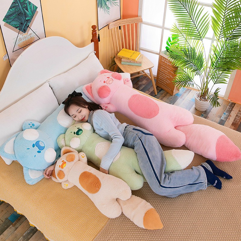 Gối Ôm Gấu Bông Mèo Dudu Dễ Thương 4 Màu, Mèo Nhồi Bông Mềm Mại Dễ Thương