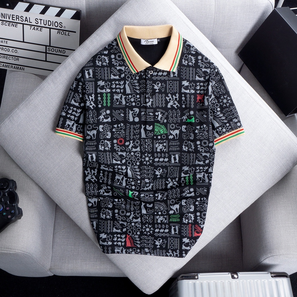 Áo thun nam họa tiết RAYMAN - Áo polo nam FOX MAN chất liệu cotton lạnh cực đẹp, form suông thoải mái