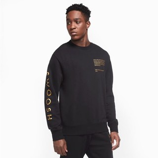 Áo khoác nike sportwear swoosh men's crew - đen / vàng