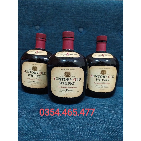 Vỏ chai SUNTORY OLD WHISKY, NHẬT BẢN